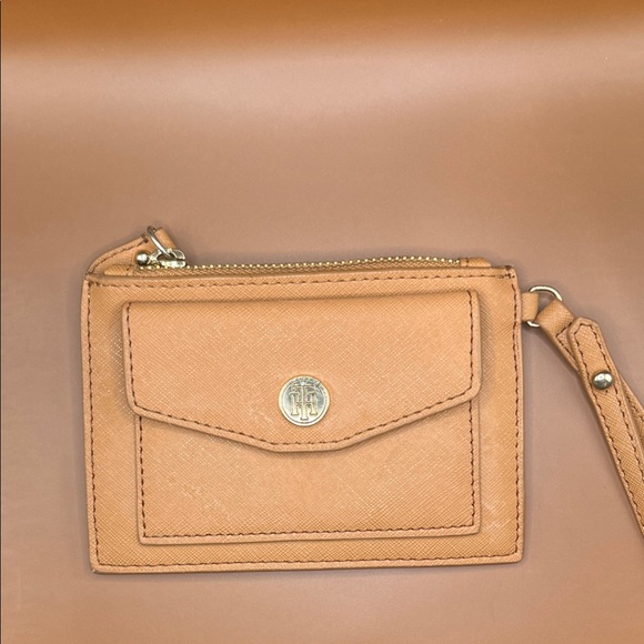 Tommy Hilfiger Tan Leather Card Holder - Picture 1 of 2